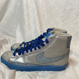 Nike Blazer HI - Platinum/Blue RARE